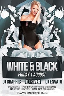 Triangle Roses Flyer Template