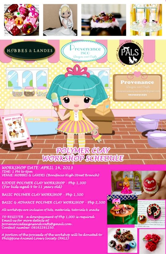 Polymer Clay Workshop Schedule