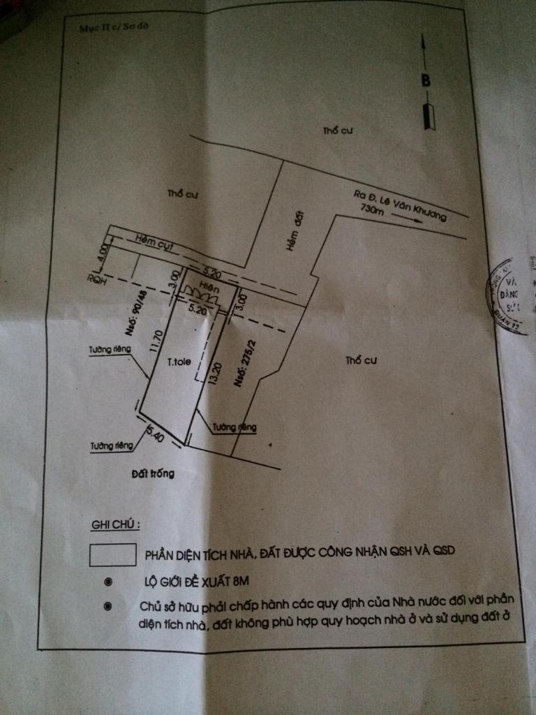 Cần bán nhà Quận 12.