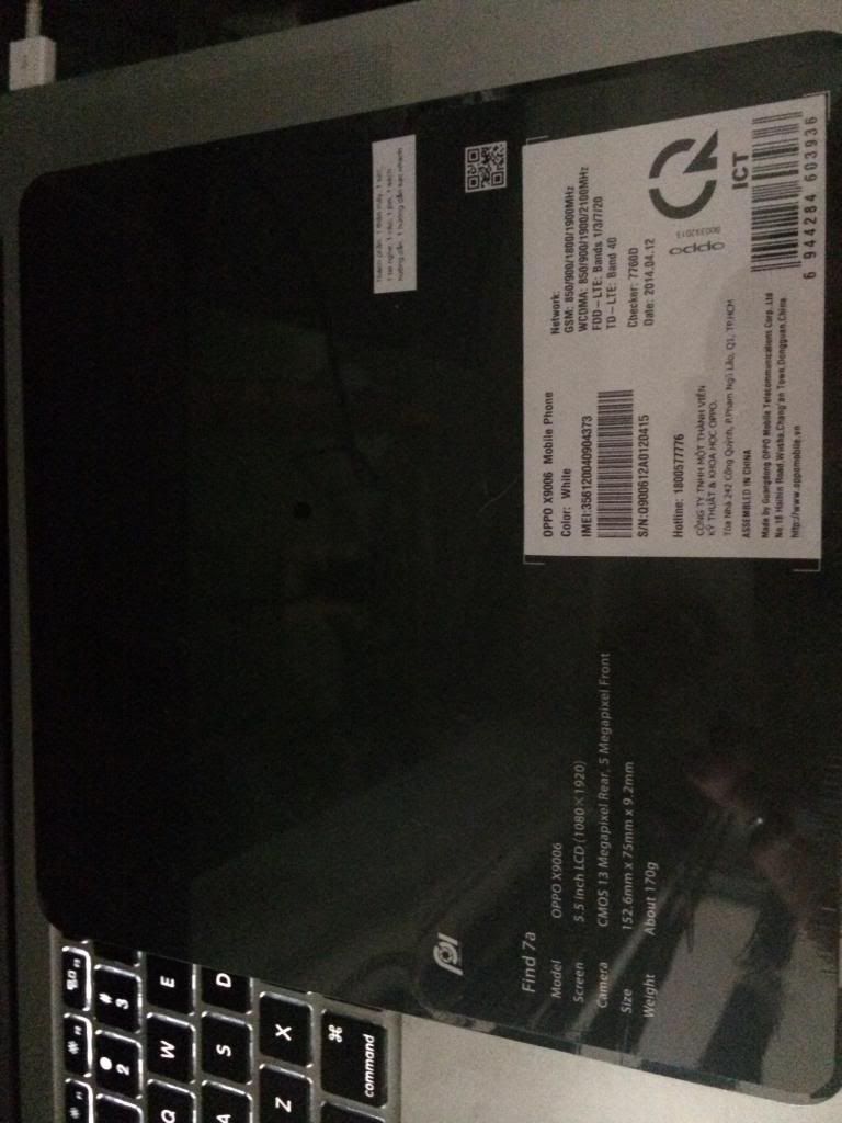 Oppo Find 7A trắng brandnew - 2