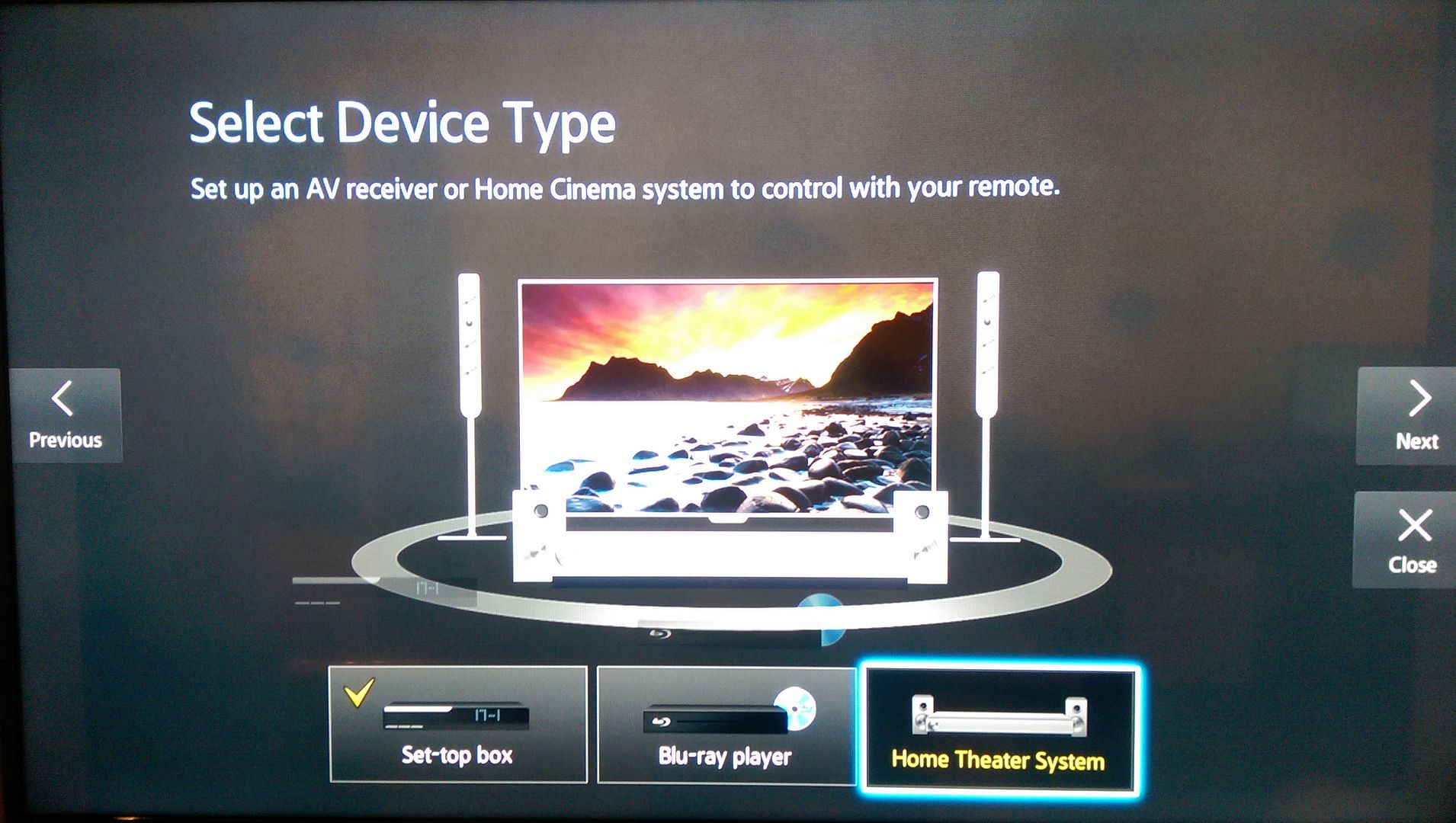Controlling amplifier with Samsung's "universal remote" AVForums