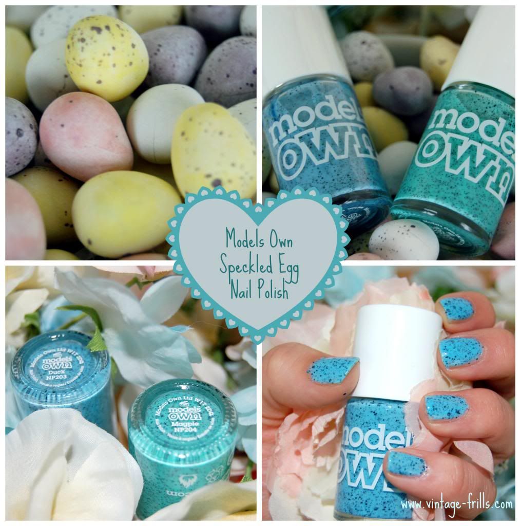 Pretty Speckled Egg Nails for Spring • Vintage Frills