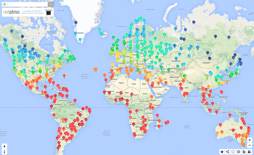 Global Netatmo Weather Page