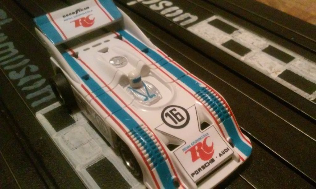 Slot car paint removal