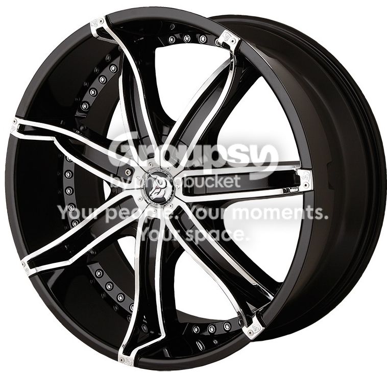 22 inch 22x8.5 DIABLO DNA Black wheel rim 4x4.5 4x114.3 +38 | eBay